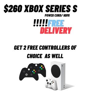 Xbox Series S Console with Dual Controllers - White